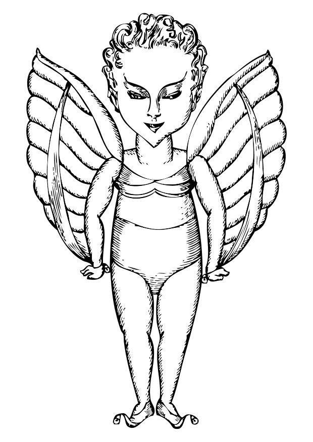 Dibujo para colorear Angel